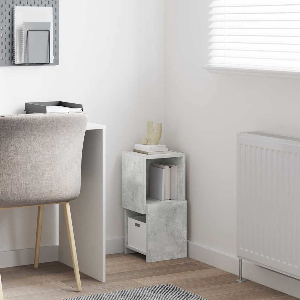 Hoekkast Beton Grijs 25,5x25x55cm Bewerkt hout is nu te koop bij PeponiXL, paradijselijk wonen!