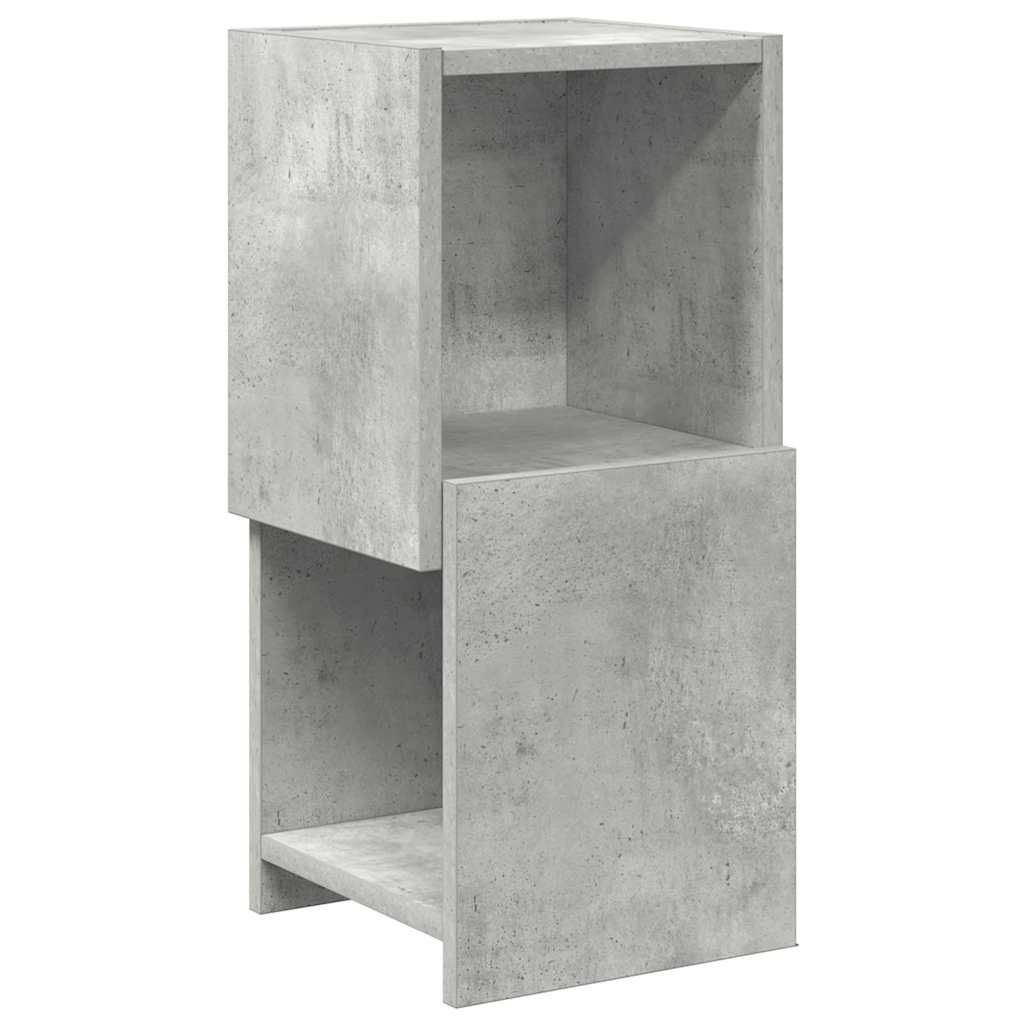 Hoekkast Beton Grijs 25,5x25x55cm Bewerkt hout is nu te koop bij PeponiXL, paradijselijk wonen!