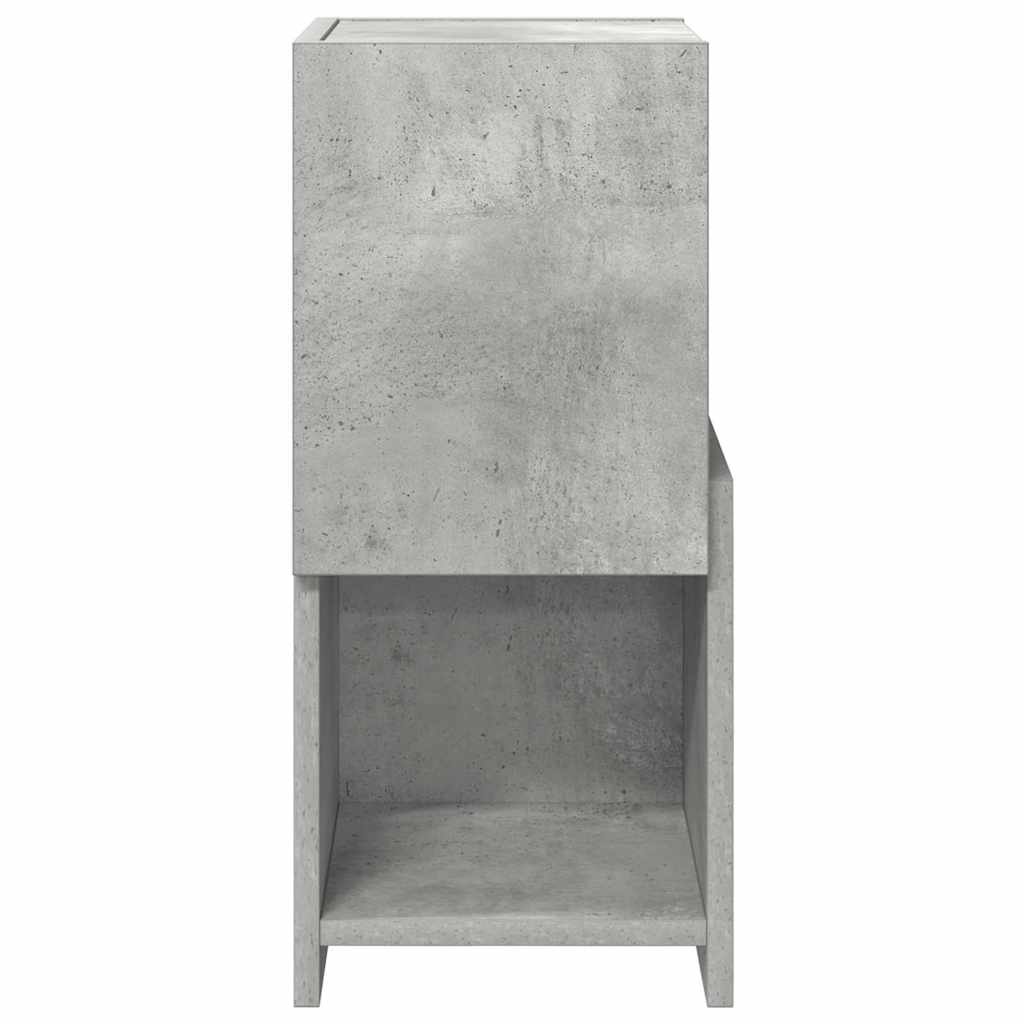 Hoekkast Beton Grijs 25,5x25x55cm Bewerkt hout is nu te koop bij PeponiXL, paradijselijk wonen!