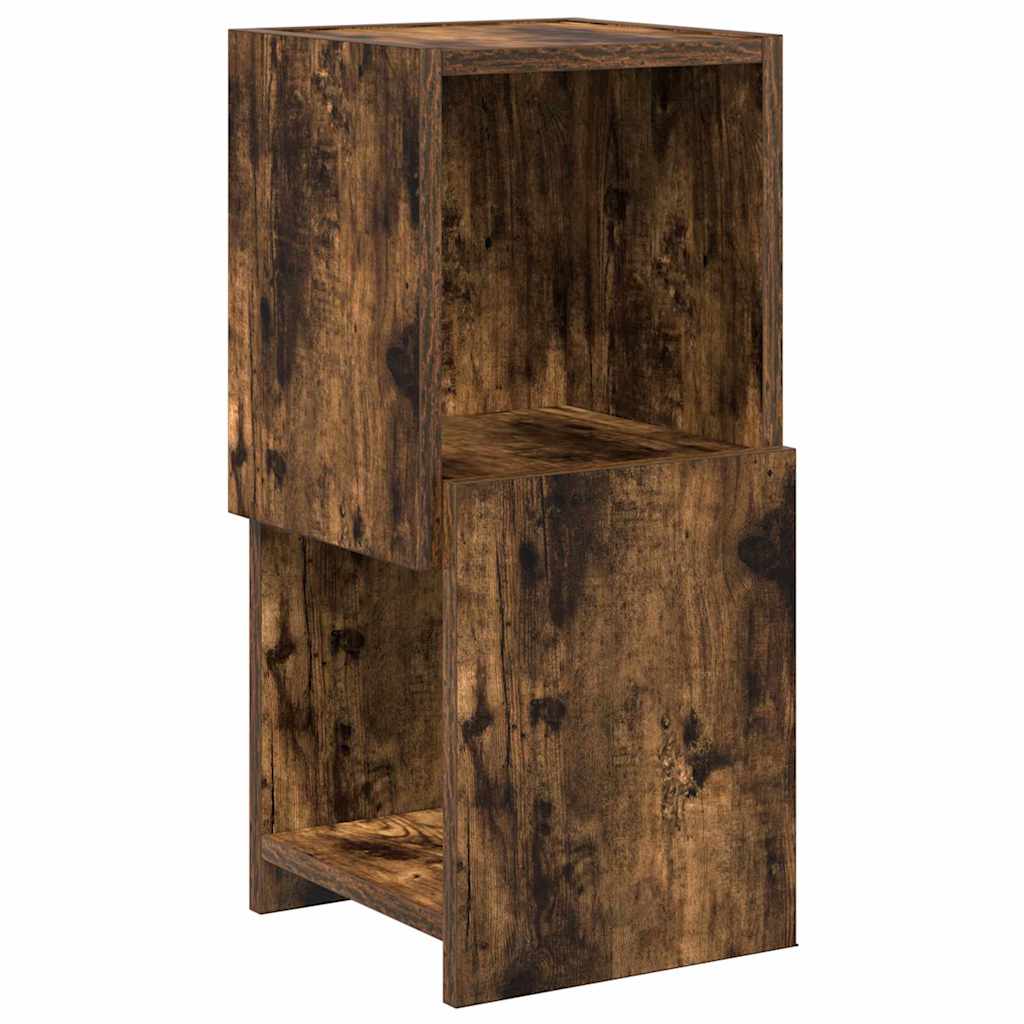 Hoekkast Gerookt eiken 25,5x25x55cm Bewerkt hout is nu te koop bij PeponiXL, paradijselijk wonen!