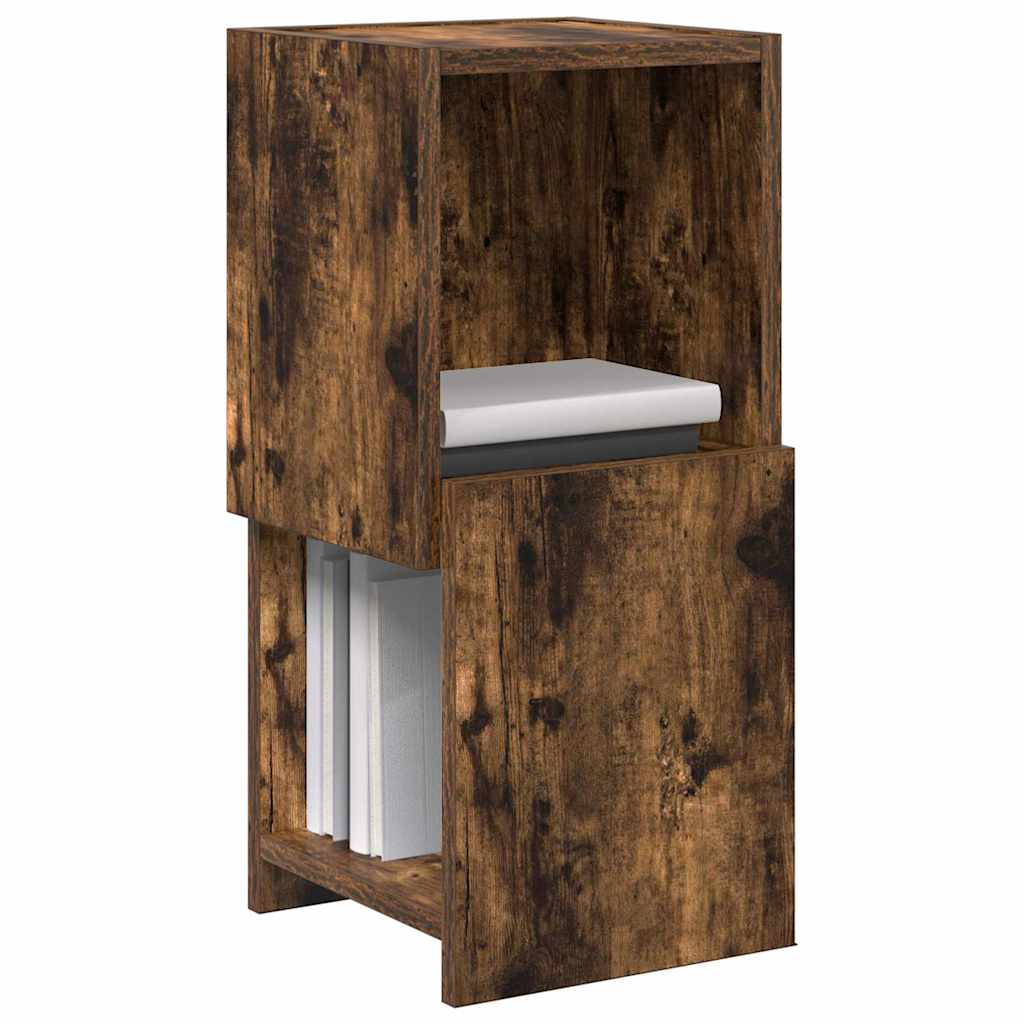 Hoekkast Gerookt eiken 25,5x25x55cm Bewerkt hout is nu te koop bij PeponiXL, paradijselijk wonen!