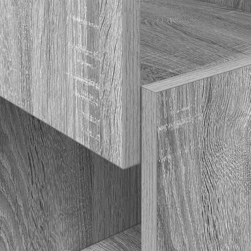 Hoekkast Grijs Sonoma 25,5x25x55cm Bewerkt hout is nu te koop bij PeponiXL, paradijselijk wonen!