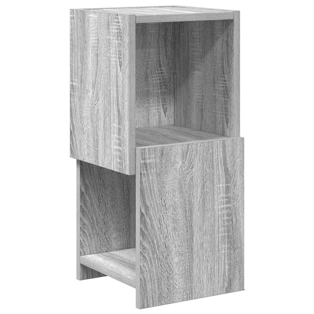 Hoekkast Grijs Sonoma 25,5x25x55cm Bewerkt hout is nu te koop bij PeponiXL, paradijselijk wonen!