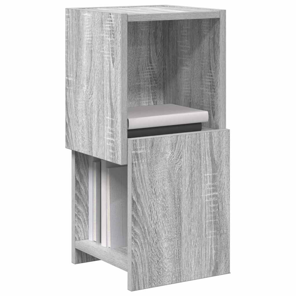 Hoekkast Grijs Sonoma 25,5x25x55cm Bewerkt hout is nu te koop bij PeponiXL, paradijselijk wonen!