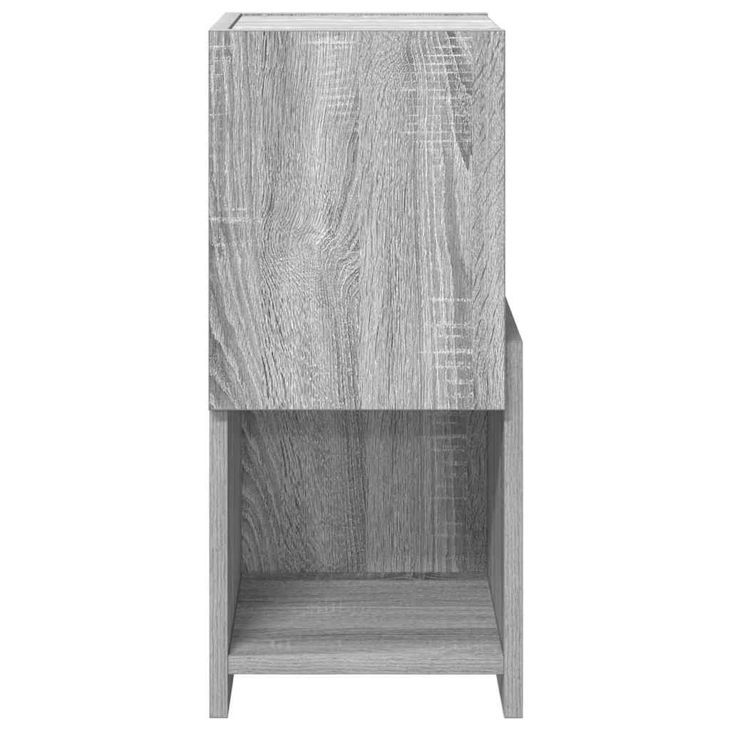 Hoekkast Grijs Sonoma 25,5x25x55cm Bewerkt hout is nu te koop bij PeponiXL, paradijselijk wonen!