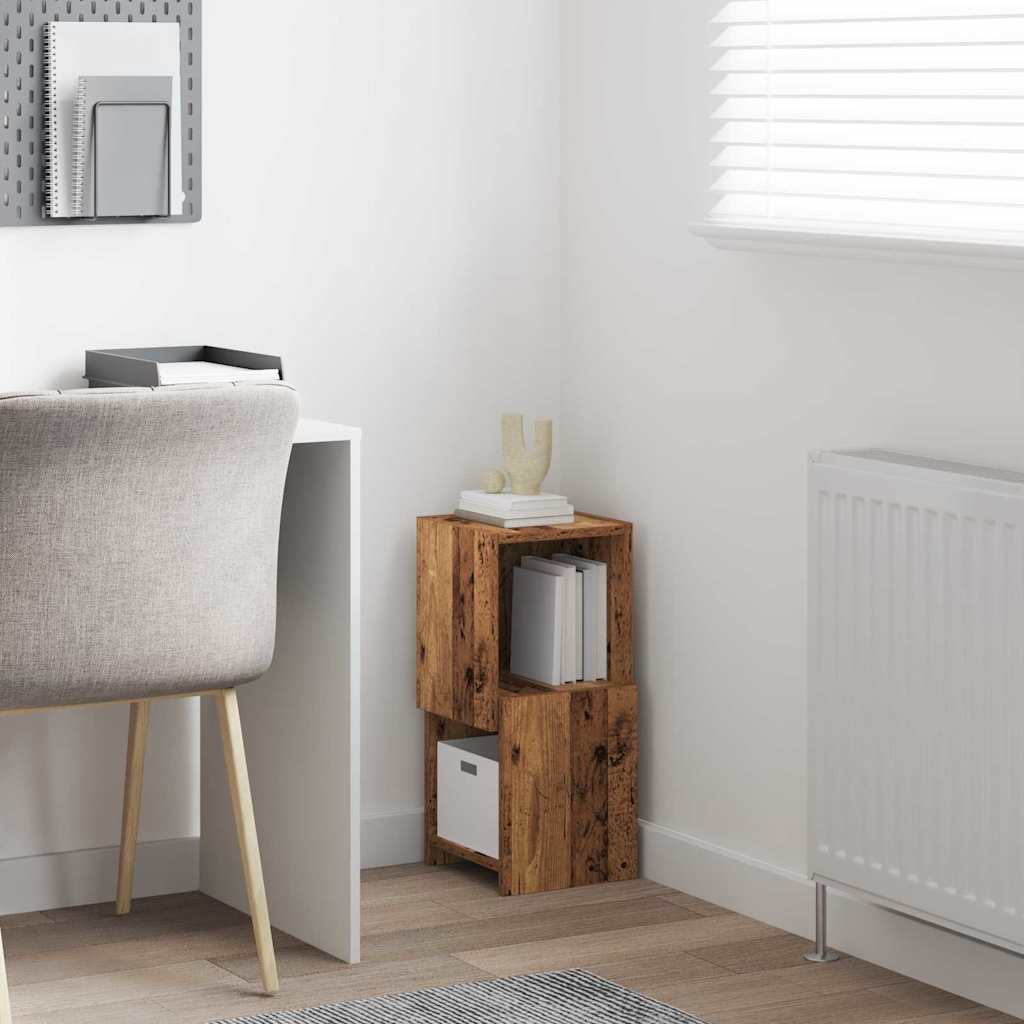 Hoekkast Oudhout 25,5x25x55cm Bewerkt hout is nu te koop bij PeponiXL, paradijselijk wonen!