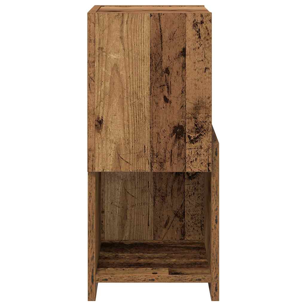 Hoekkast Oudhout 25,5x25x55cm Bewerkt hout is nu te koop bij PeponiXL, paradijselijk wonen!