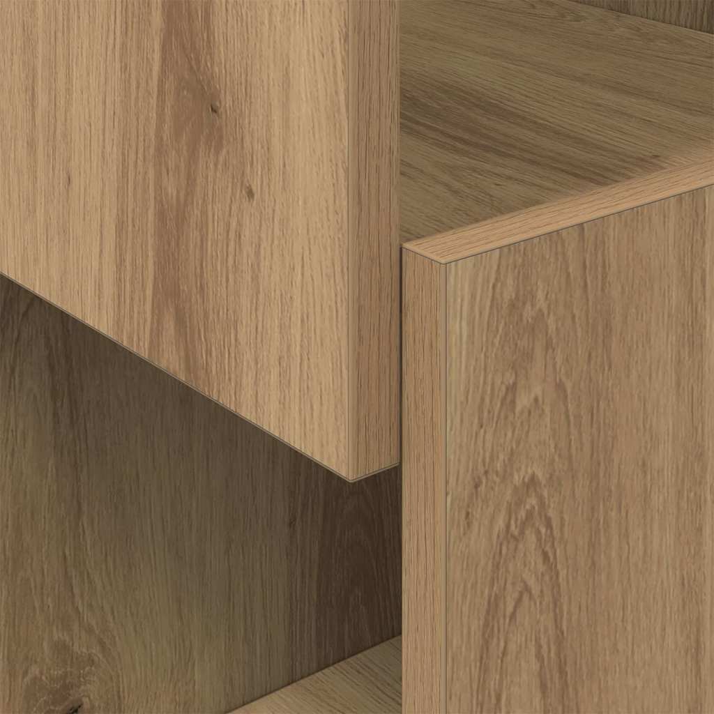 Hoekkast Artisan Eiken 25,5x25x55cm Bewerkt hout is nu te koop bij PeponiXL, paradijselijk wonen!