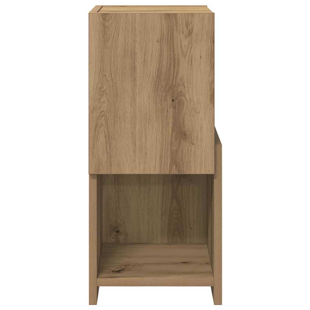 Hoekkast Artisan Eiken 25,5x25x55cm Bewerkt hout is nu te koop bij PeponiXL, paradijselijk wonen!
