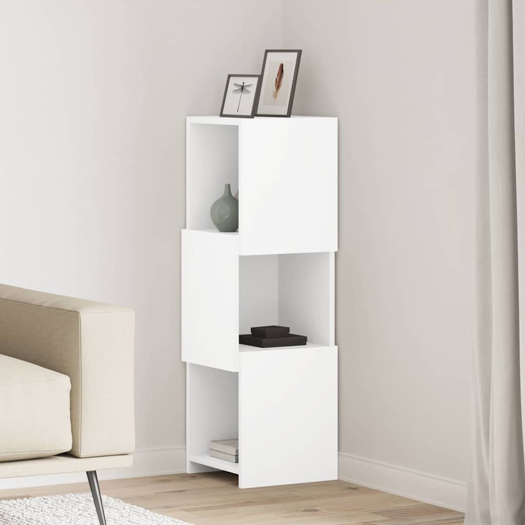 Hoekkast 30,5x30x95cm Bewerkt hout is nu te koop bij PeponiXL, paradijselijk wonen!
