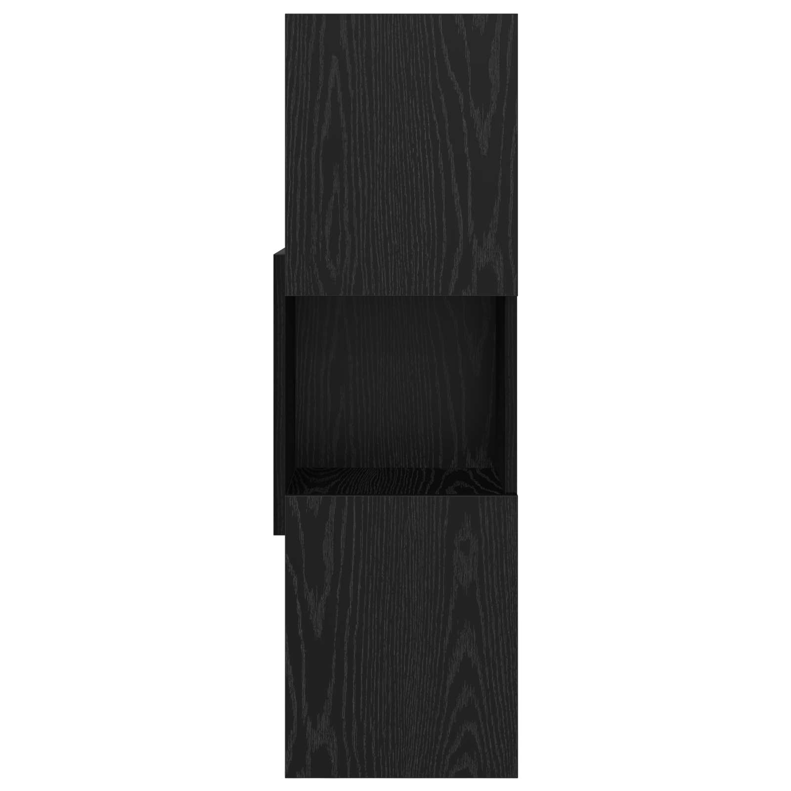 Hoekkast Zwart Eiken 30,5x30x95cm Bewerkt hout is nu te koop bij PeponiXL, paradijselijk wonen!