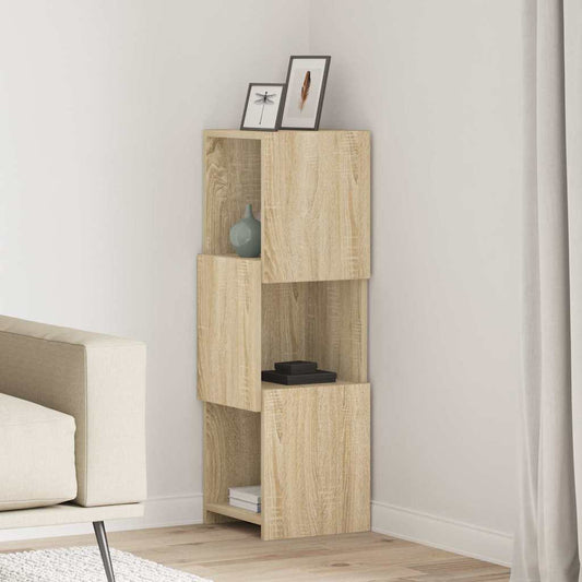 Hoekkast Sonoma Eiken 30,5x30x95cm Bewerkt hout is nu te koop bij PeponiXL, paradijselijk wonen!