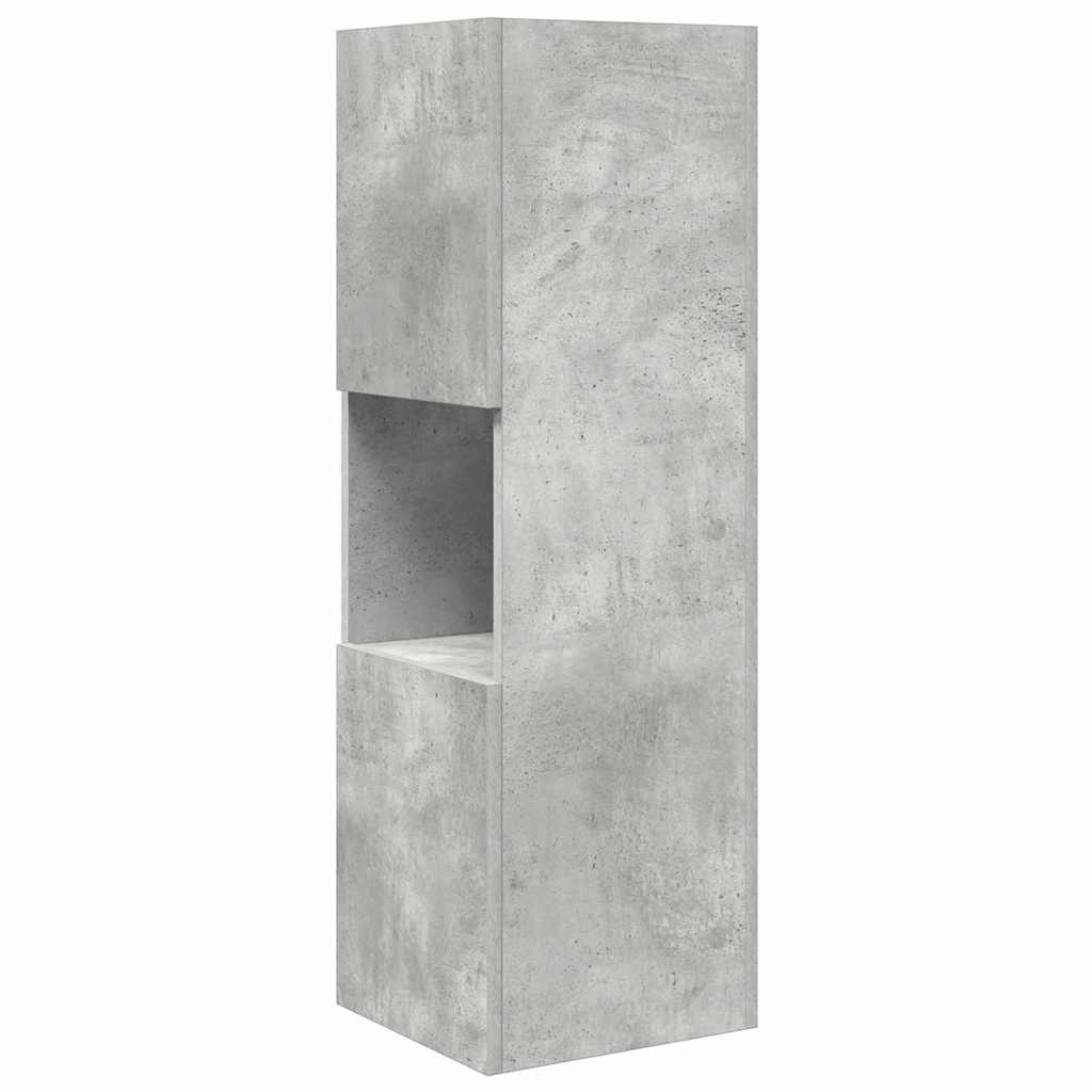 Hoekkast Beton Grijs 30,5x30x95cm Bewerkt hout is nu te koop bij PeponiXL, paradijselijk wonen!