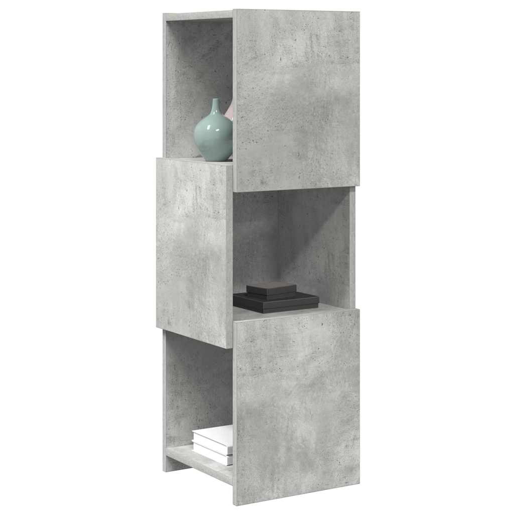 Hoekkast Beton Grijs 30,5x30x95cm Bewerkt hout is nu te koop bij PeponiXL, paradijselijk wonen!