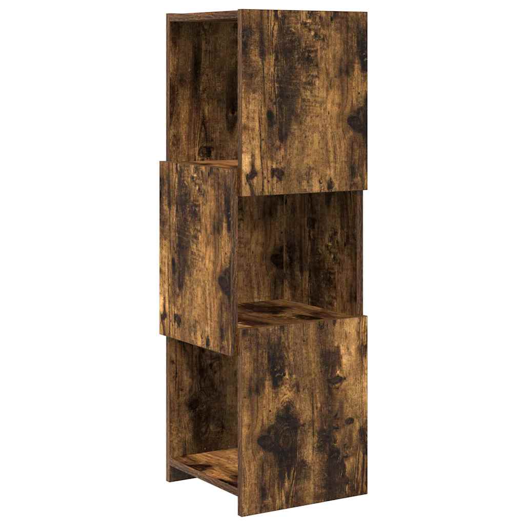 Hoekkast Gerookt eiken 30,5x30x95cm Bewerkt hout is nu te koop bij PeponiXL, paradijselijk wonen!