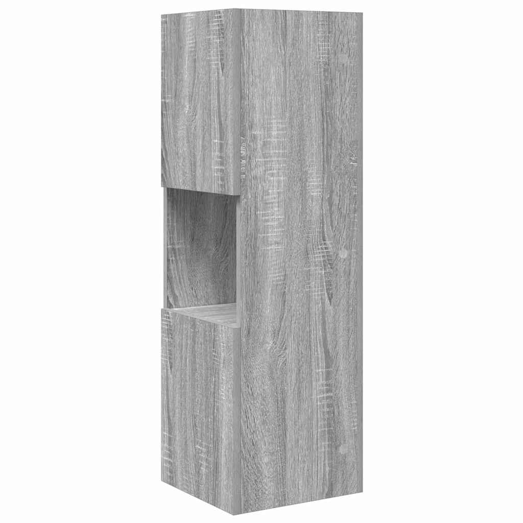 Hoekkast Grijs Sonoma 30,5x30x95cm Bewerkt hout is nu te koop bij PeponiXL, paradijselijk wonen!