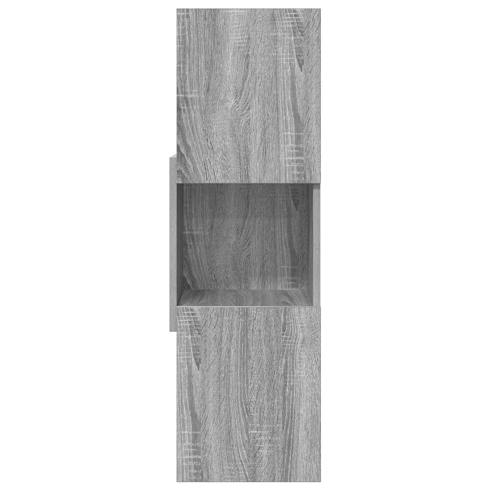 Hoekkast Grijs Sonoma 30,5x30x95cm Bewerkt hout is nu te koop bij PeponiXL, paradijselijk wonen!