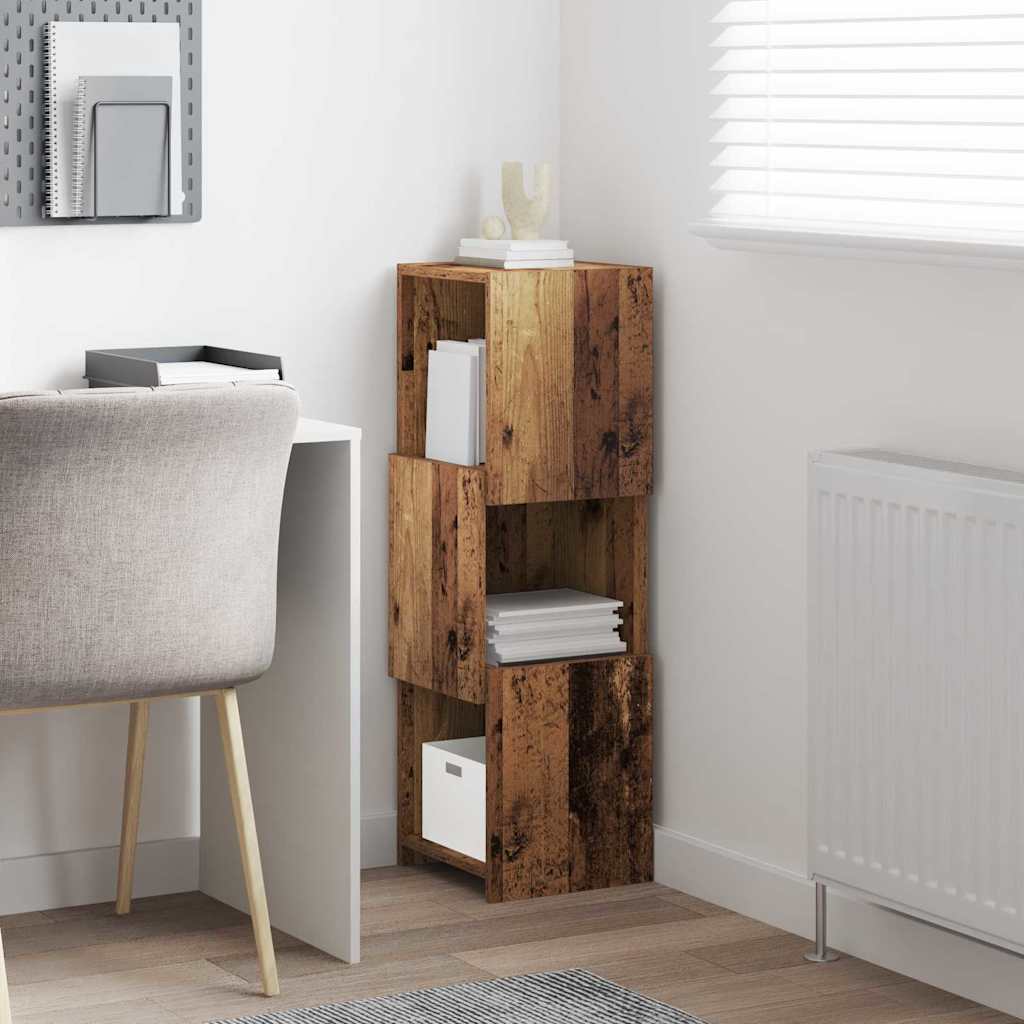 Hoekkast Oudhout 30,5x30x95cm Bewerkt hout is nu te koop bij PeponiXL, paradijselijk wonen!