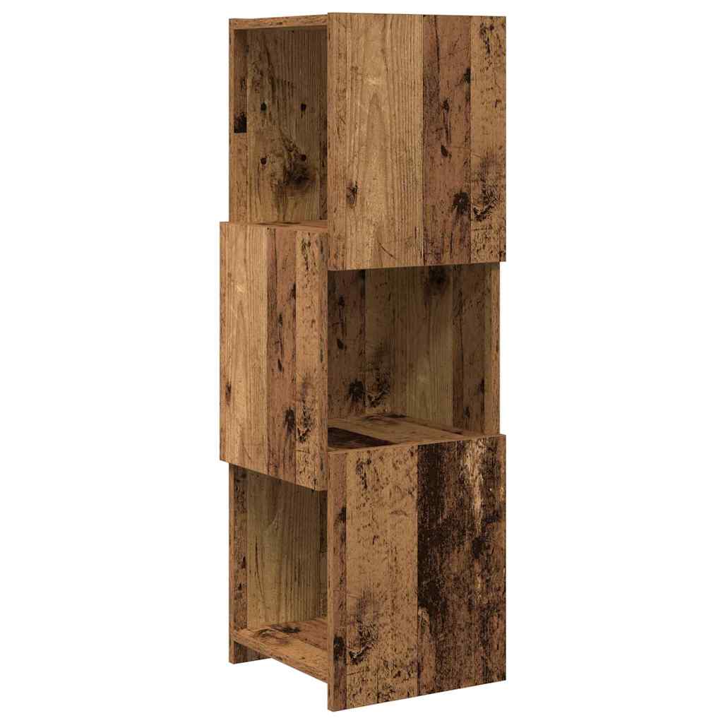 Hoekkast Oudhout 30,5x30x95cm Bewerkt hout is nu te koop bij PeponiXL, paradijselijk wonen!