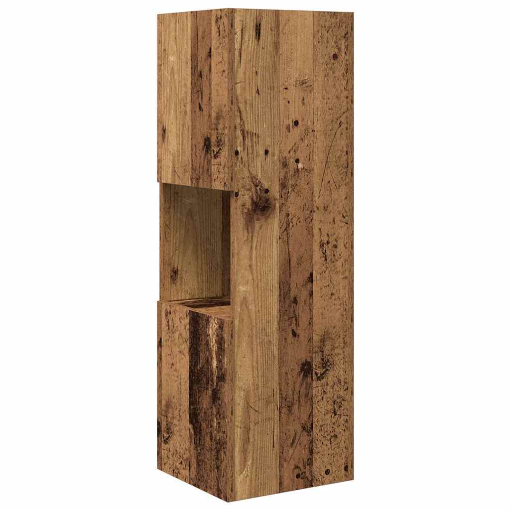 Hoekkast Oudhout 30,5x30x95cm Bewerkt hout is nu te koop bij PeponiXL, paradijselijk wonen!
