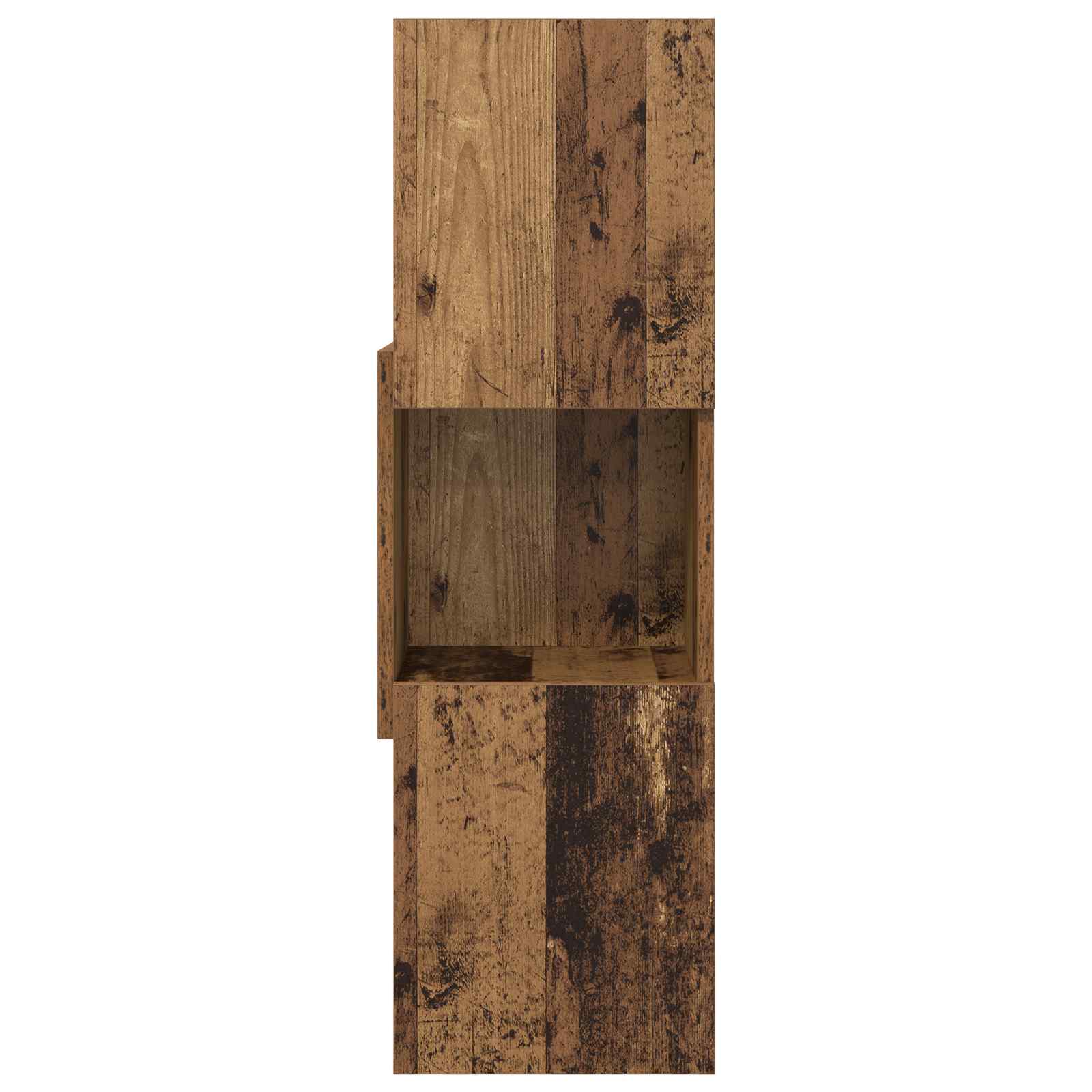 Hoekkast Oudhout 30,5x30x95cm Bewerkt hout is nu te koop bij PeponiXL, paradijselijk wonen!