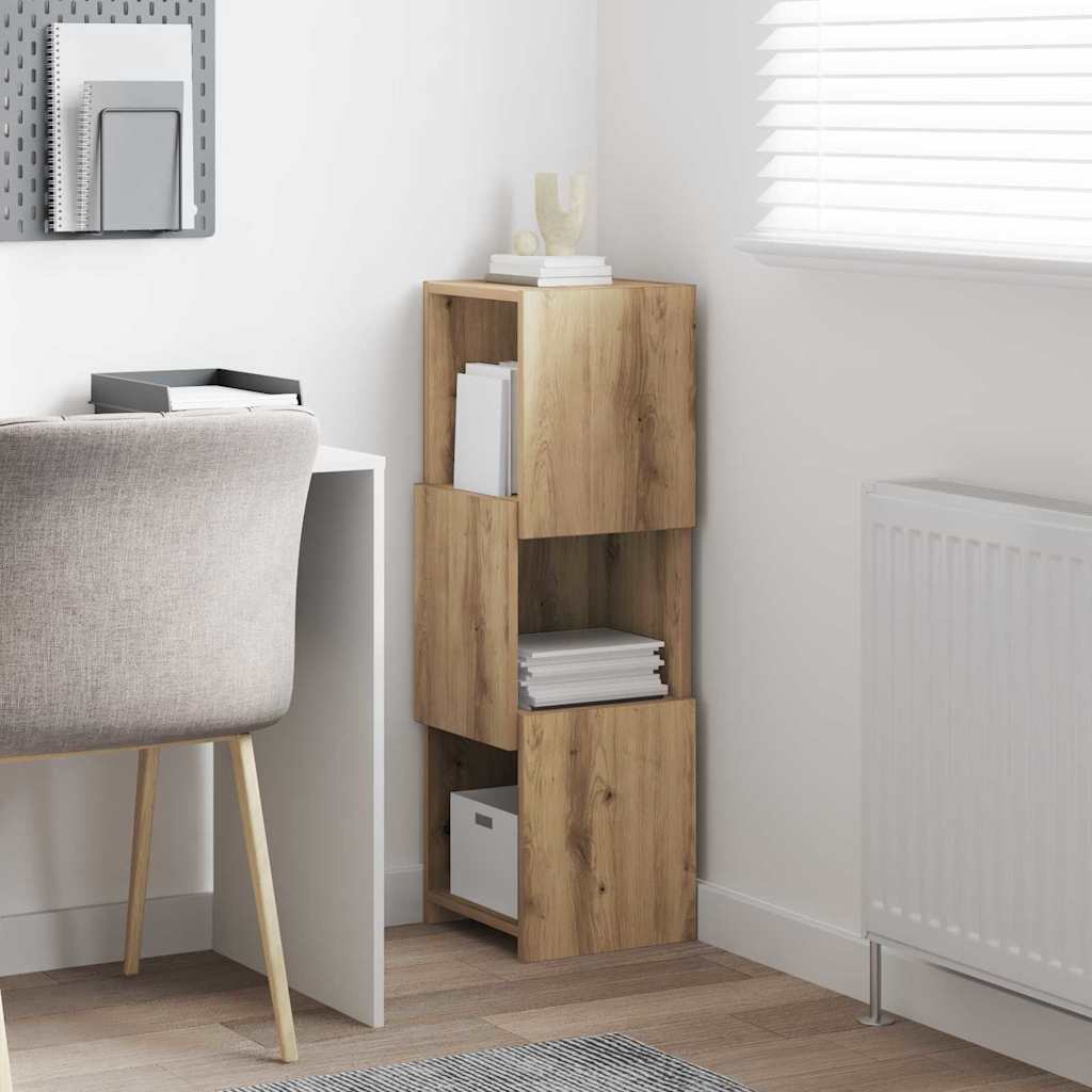 Hoekkast Artisan Eiken 30,5x30x95cm Bewerkt hout is nu te koop bij PeponiXL, paradijselijk wonen!