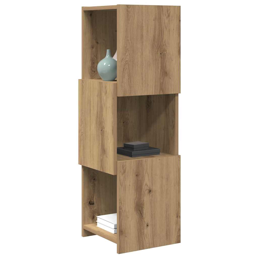 Hoekkast Artisan Eiken 30,5x30x95cm Bewerkt hout is nu te koop bij PeponiXL, paradijselijk wonen!
