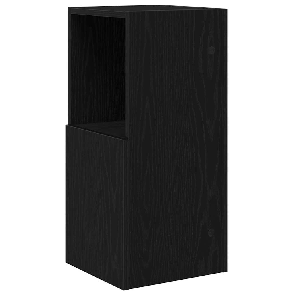 Hoekkast Zwart Eiken 30,5x30x65cm Bewerkt hout is nu te koop bij PeponiXL, paradijselijk wonen!