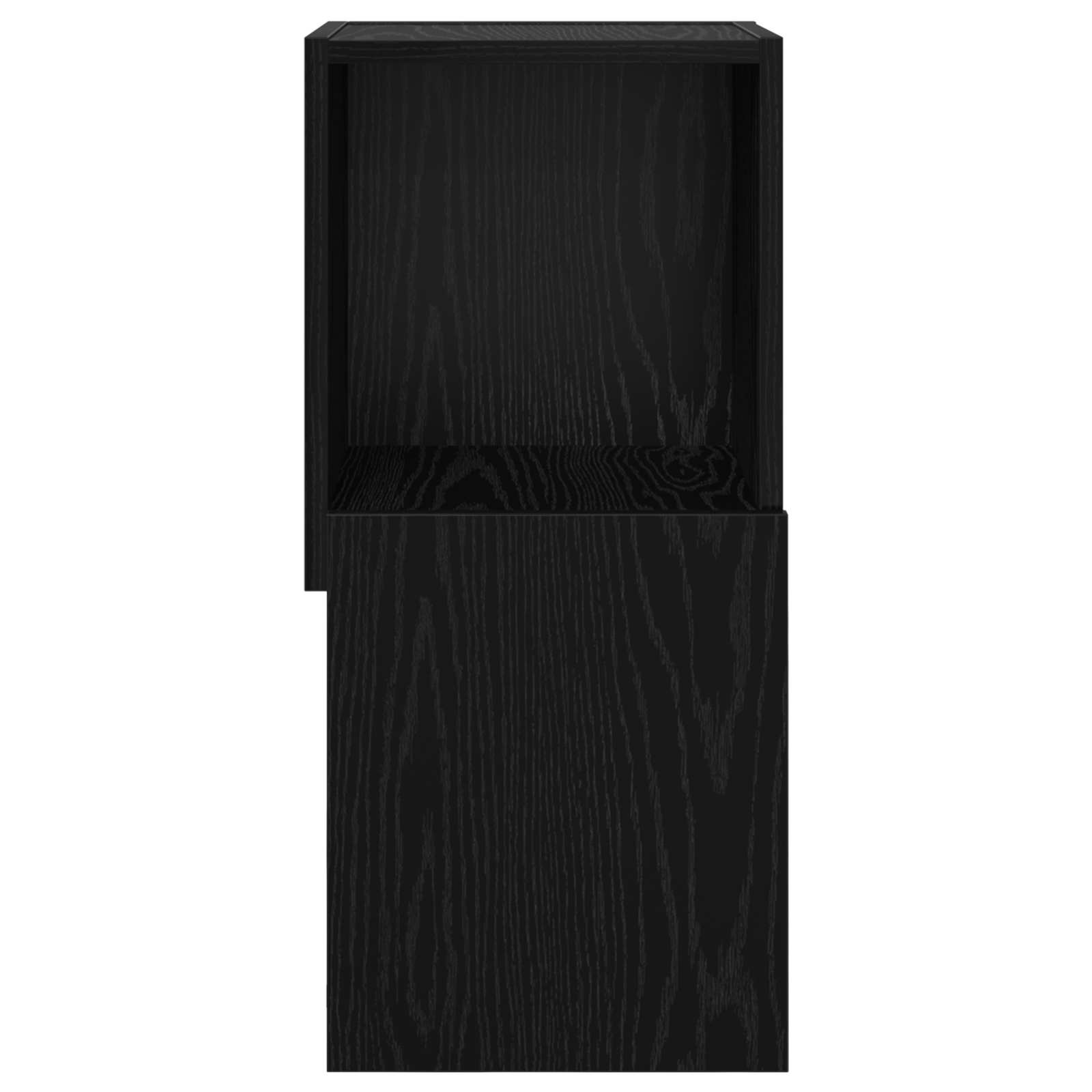 Hoekkast Zwart Eiken 30,5x30x65cm Bewerkt hout is nu te koop bij PeponiXL, paradijselijk wonen!