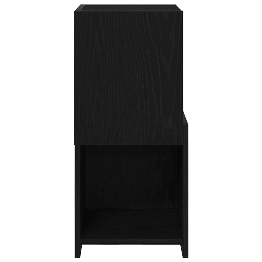 Hoekkast Zwart Eiken 30,5x30x65cm Bewerkt hout is nu te koop bij PeponiXL, paradijselijk wonen!