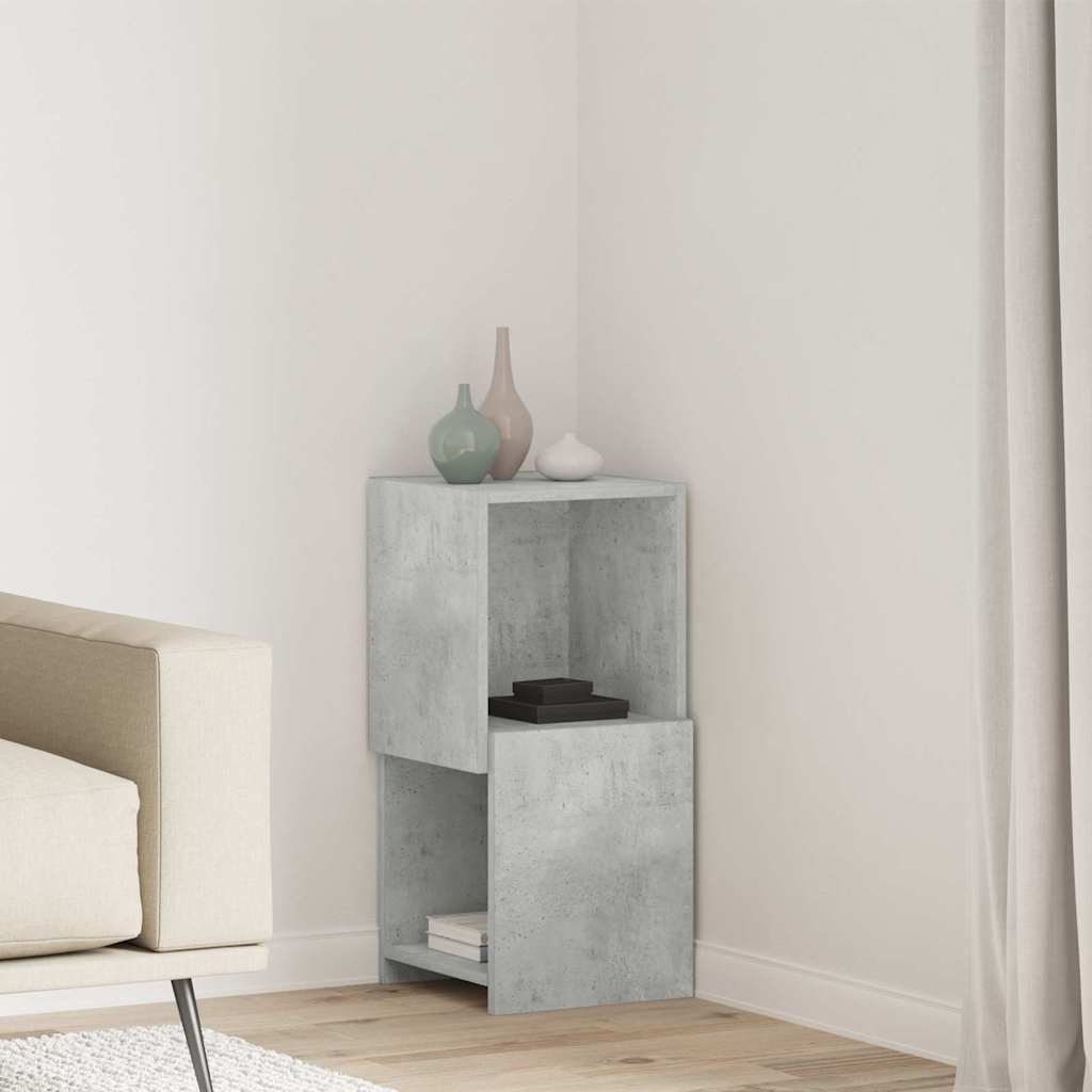 Hoekkast Beton Grijs 30,5x30x65cm Bewerkt hout is nu te koop bij PeponiXL, paradijselijk wonen!