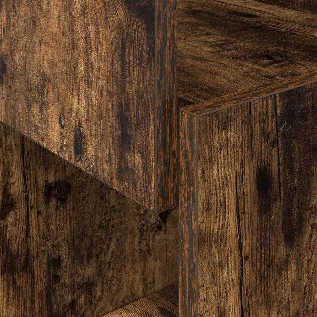 Hoekkast Gerookt eiken 30,5x30x65cm Bewerkt hout is nu te koop bij PeponiXL, paradijselijk wonen!