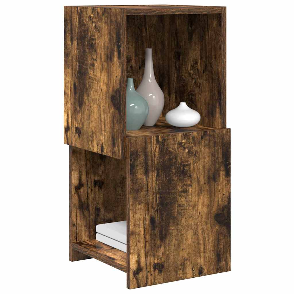 Hoekkast Gerookt eiken 30,5x30x65cm Bewerkt hout is nu te koop bij PeponiXL, paradijselijk wonen!