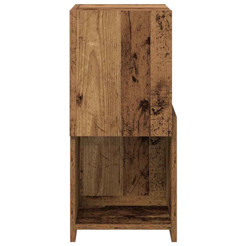 Hoekkast Oudhout 30,5x30x65cm Bewerkt hout is nu te koop bij PeponiXL, paradijselijk wonen!