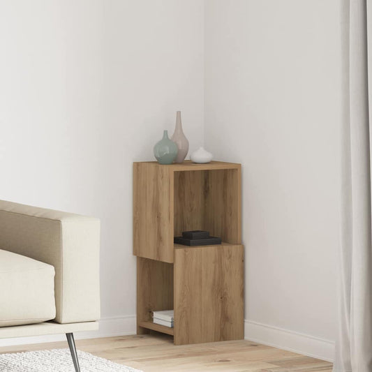 Hoekkast Artisan Eiken 30,5x30x65cm Bewerkt hout is nu te koop bij PeponiXL, paradijselijk wonen!