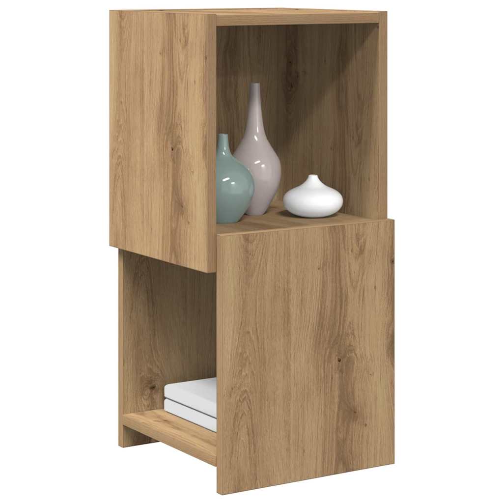 Hoekkast Artisan Eiken 30,5x30x65cm Bewerkt hout is nu te koop bij PeponiXL, paradijselijk wonen!