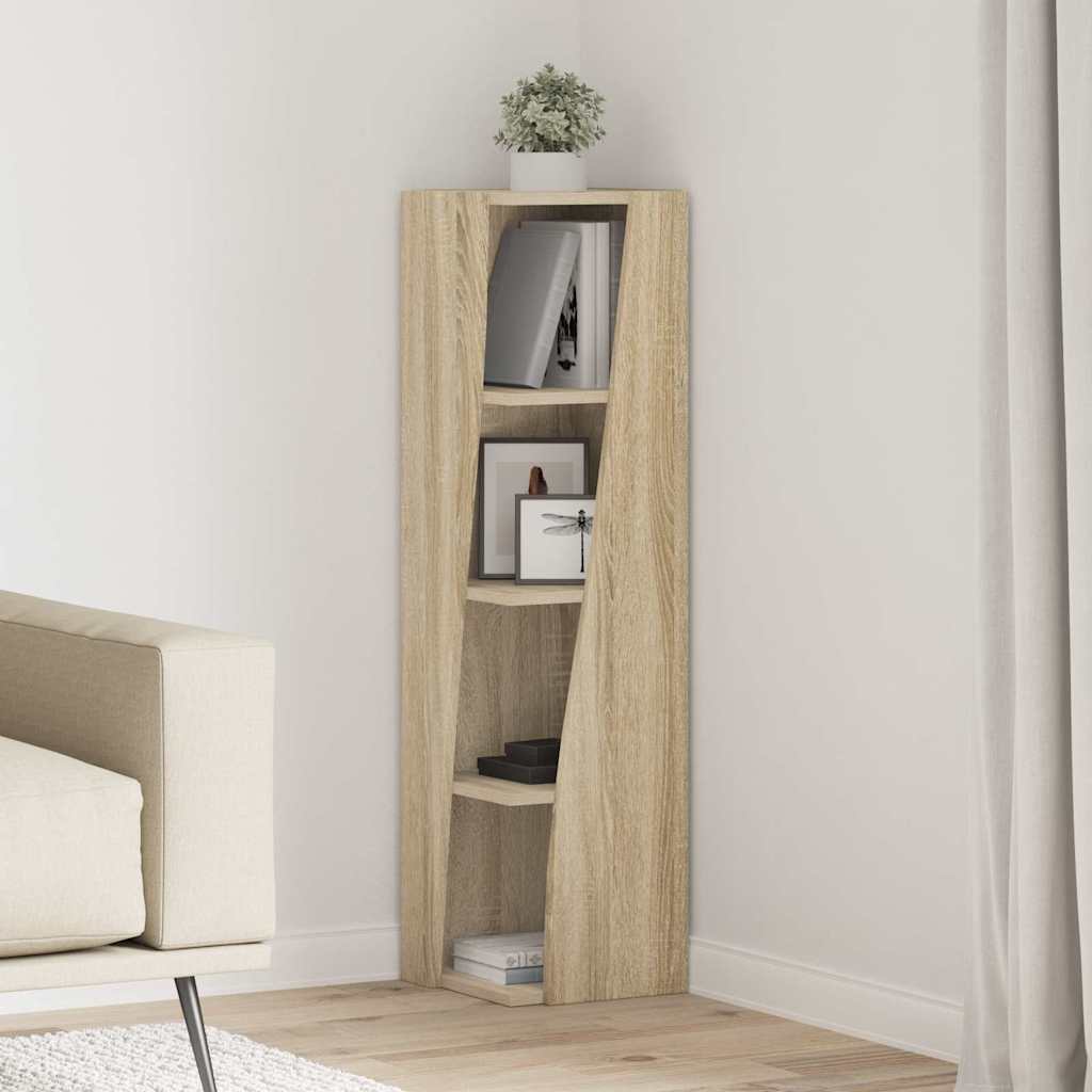 Hoekkast Sonoma Eiken 27,5x27x102cm Bewerkt hout is nu te koop bij PeponiXL, paradijselijk wonen!