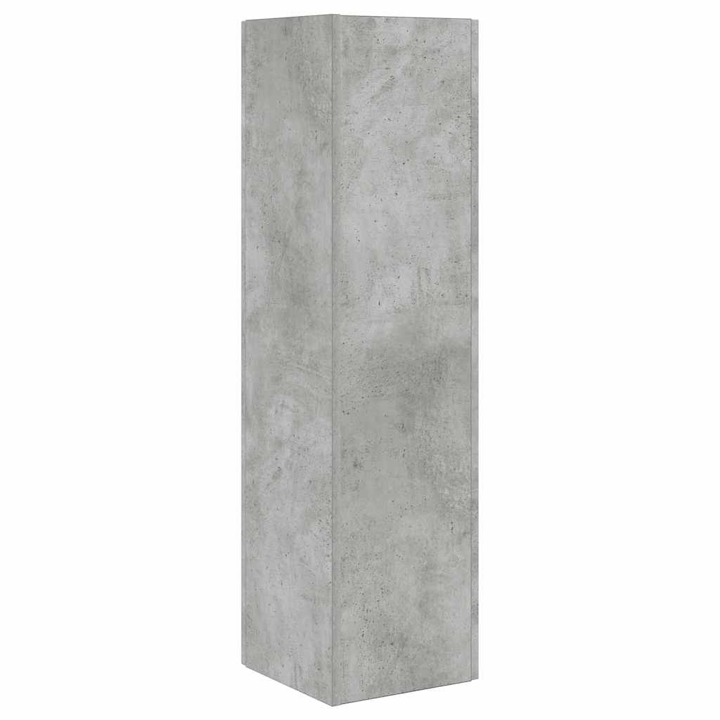 Hoekkast Beton Grijs 27,5x27x102cm Bewerkt hout is nu te koop bij PeponiXL, paradijselijk wonen!