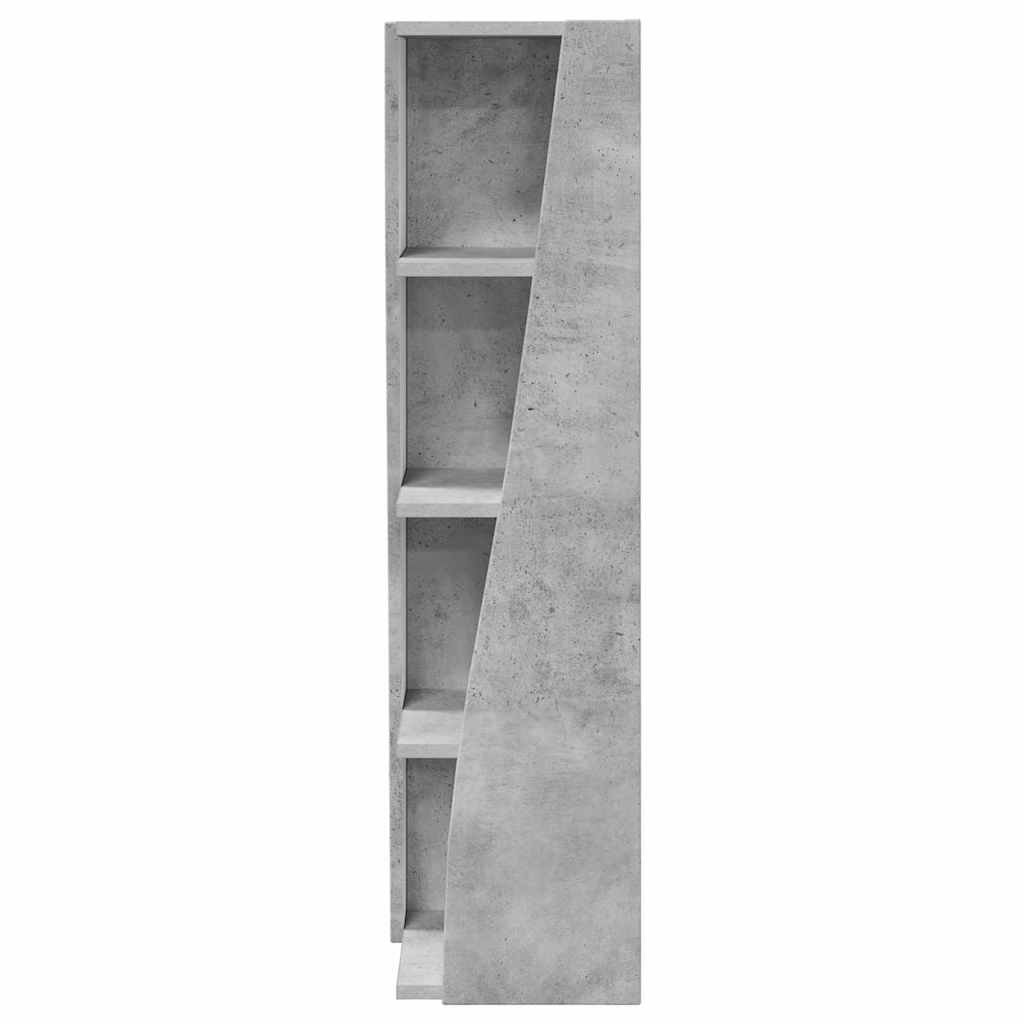 Hoekkast Beton Grijs 27,5x27x102cm Bewerkt hout is nu te koop bij PeponiXL, paradijselijk wonen!