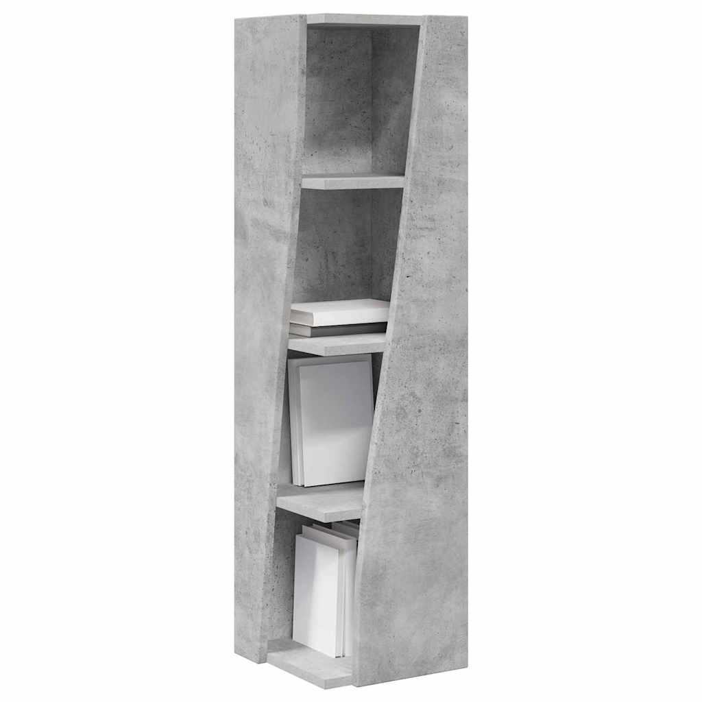 Hoekkast Beton Grijs 27,5x27x102cm Bewerkt hout is nu te koop bij PeponiXL, paradijselijk wonen!