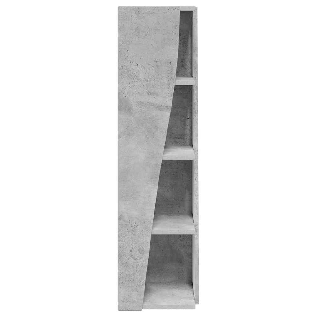 Hoekkast Beton Grijs 27,5x27x102cm Bewerkt hout is nu te koop bij PeponiXL, paradijselijk wonen!