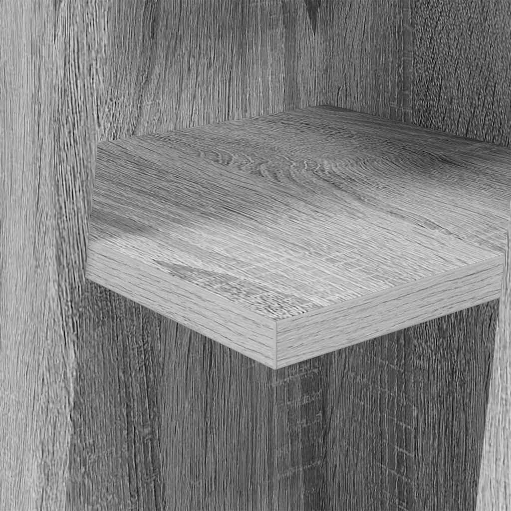 Hoekkast Grijs Sonoma 27,5x27x102cm Bewerkt hout is nu te koop bij PeponiXL, paradijselijk wonen!