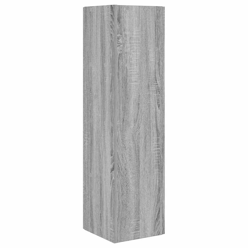 Hoekkast Grijs Sonoma 27,5x27x102cm Bewerkt hout is nu te koop bij PeponiXL, paradijselijk wonen!