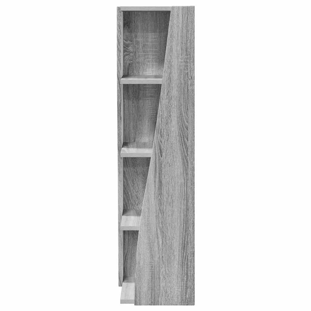 Hoekkast Grijs Sonoma 27,5x27x102cm Bewerkt hout is nu te koop bij PeponiXL, paradijselijk wonen!