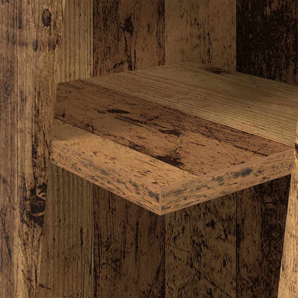 Hoekkast Oudhout 27,5x27x102cm Bewerkt hout is nu te koop bij PeponiXL, paradijselijk wonen!