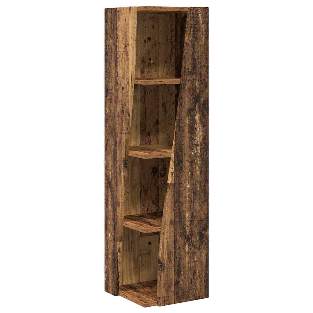 Hoekkast Oudhout 27,5x27x102cm Bewerkt hout is nu te koop bij PeponiXL, paradijselijk wonen!