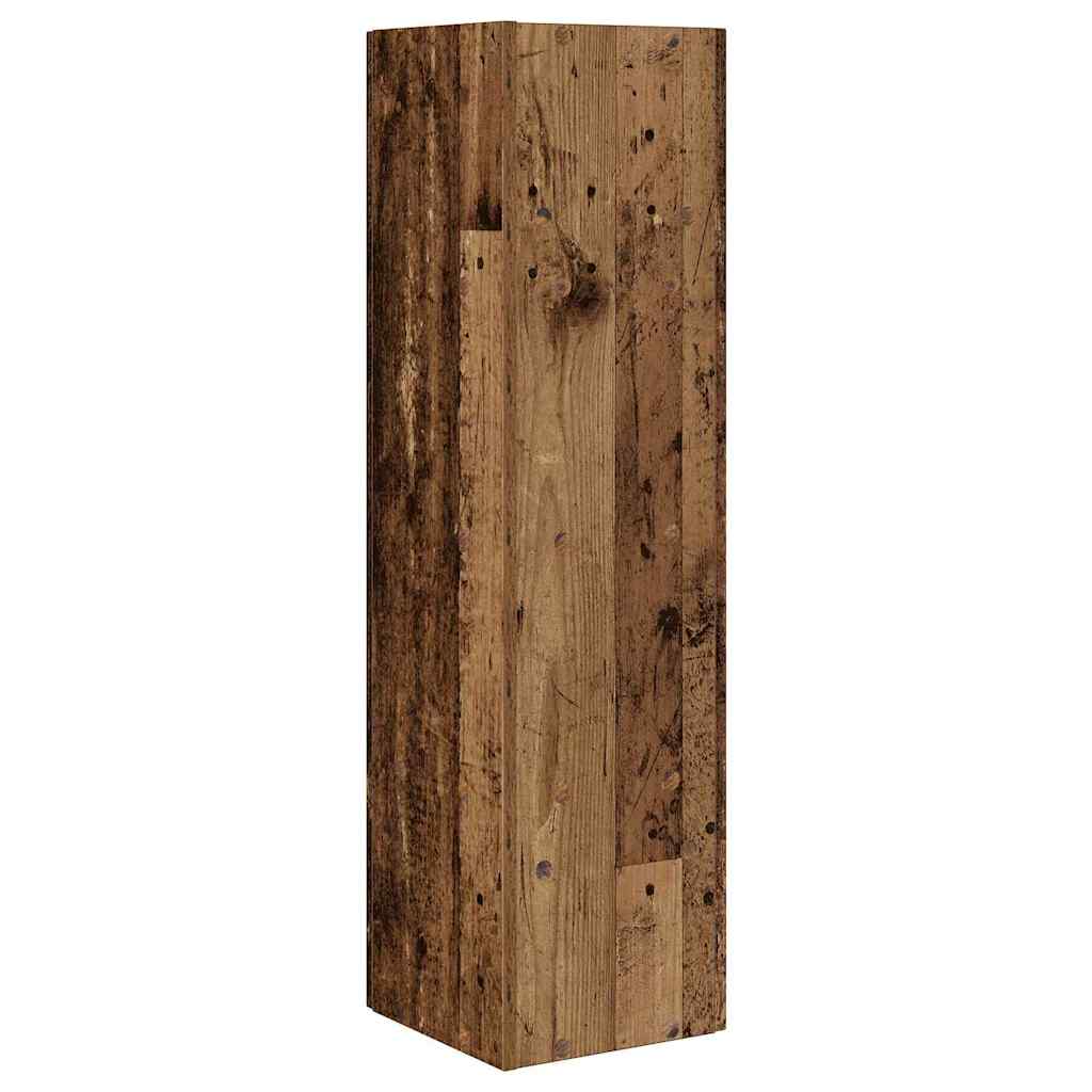Hoekkast Oudhout 27,5x27x102cm Bewerkt hout is nu te koop bij PeponiXL, paradijselijk wonen!