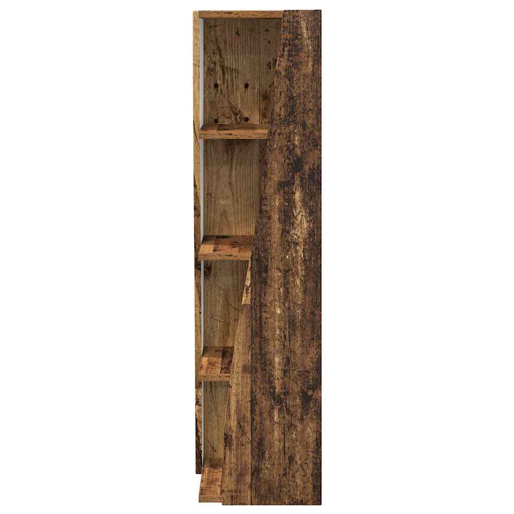 Hoekkast Oudhout 27,5x27x102cm Bewerkt hout is nu te koop bij PeponiXL, paradijselijk wonen!