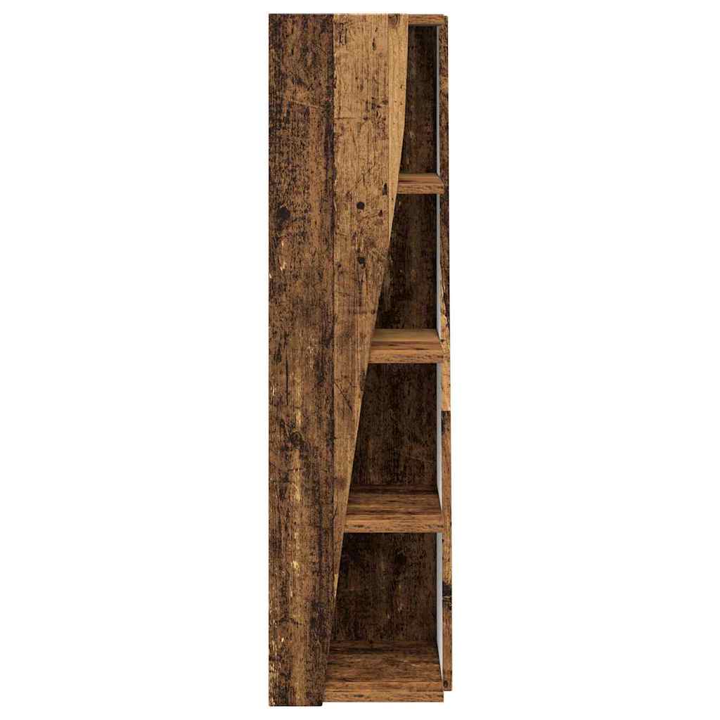 Hoekkast Oudhout 27,5x27x102cm Bewerkt hout is nu te koop bij PeponiXL, paradijselijk wonen!