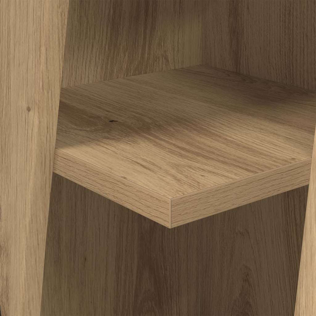 Hoekkast Artisan Eiken 27,5x27x102cm Bewerkt hout is nu te koop bij PeponiXL, paradijselijk wonen!